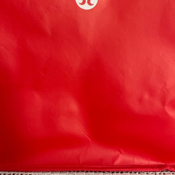 Lululemon red & white large reusable tote bag - Picture 4 of 7